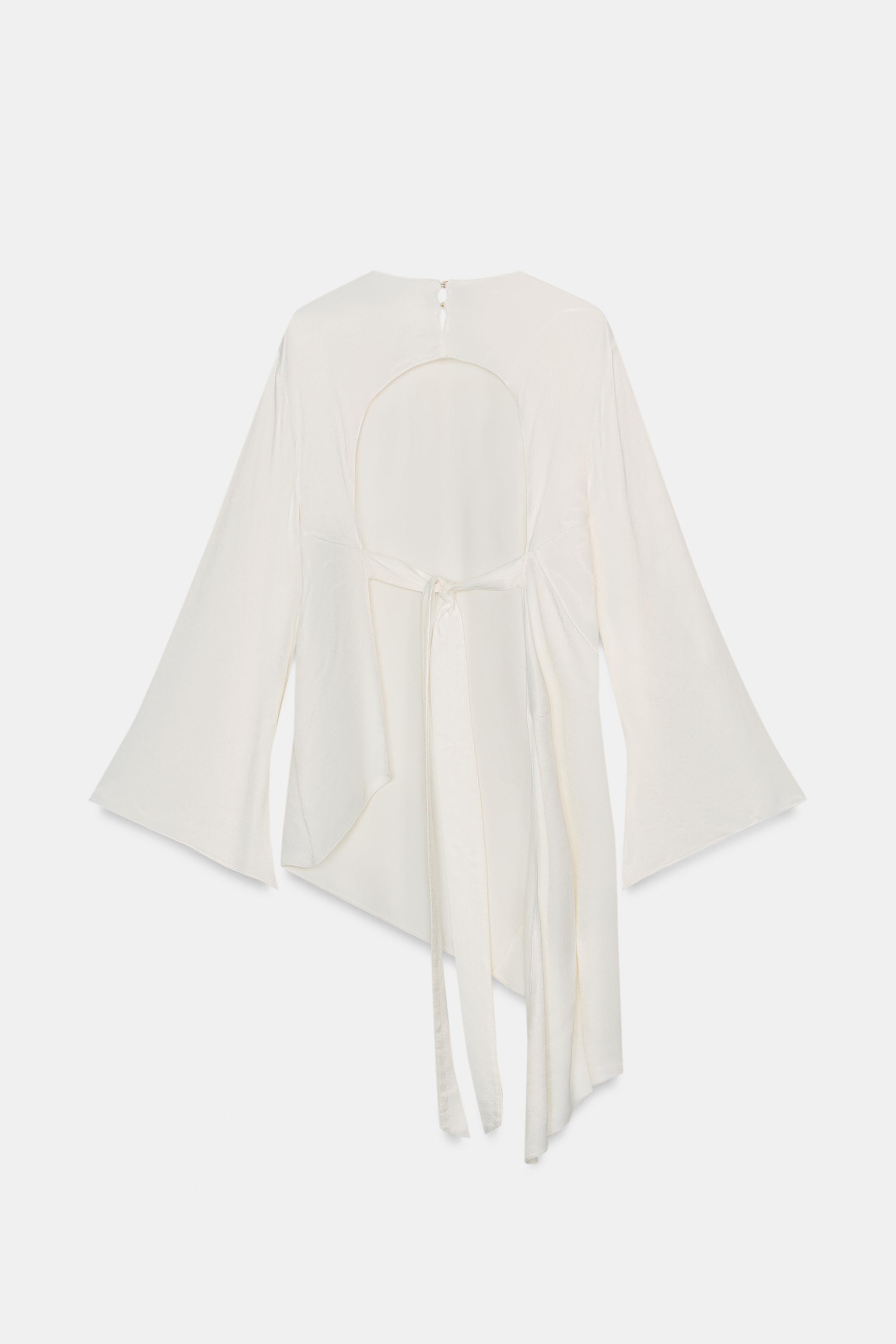 ZW COLLECTION SATIN ASYMMETRIC TOP